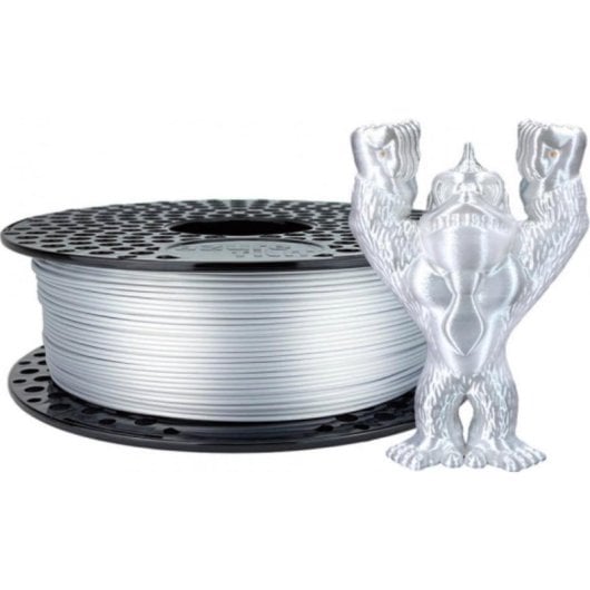 Filament PLA AzureFilm FL171-9007 Gris/Argenté 1,75 mm Finition soie Brillant