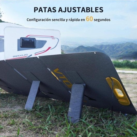 Panel Solar Portátil VTOMAN VS110 110W 3 Conexiones Adaptador 3 en 1 Plegable Resistencia IP67