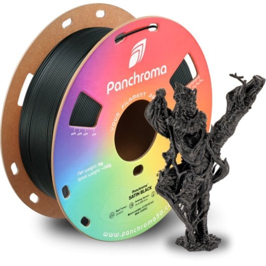 Filament PLA Polymaker Panchroma CA05011 Schwarz 1,75 mm Satinierte Oberfläche