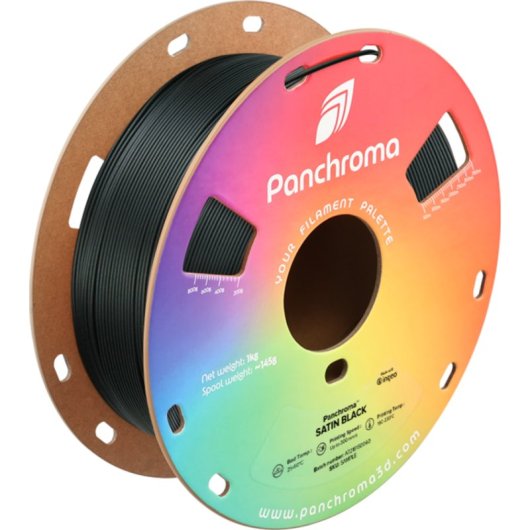 Filament PLA Polymaker Panchroma CA05011 Schwarz 1,75 mm Satinierte Oberfläche