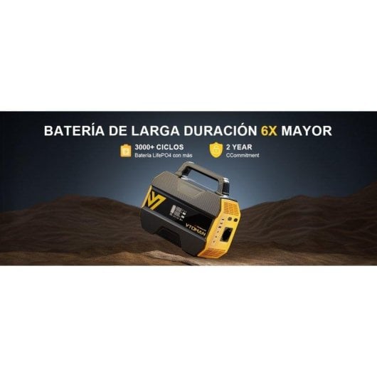 Station d’énergie VTOMAN FlashSpeed 300 299Wh 1 port AC 4 ports USB-A/C Batterie LiFePO4 Charge rapide compacte