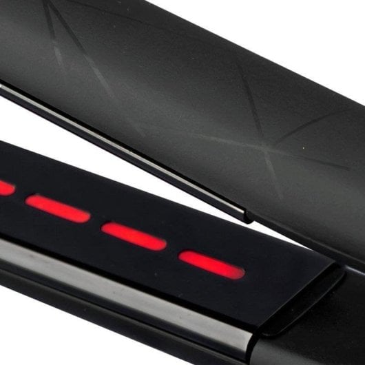 Prancha de Cabelo Cerâmica Turmalina By AGV Crystal Infrared 230ºC 10 Definições Desligar Automático Preto