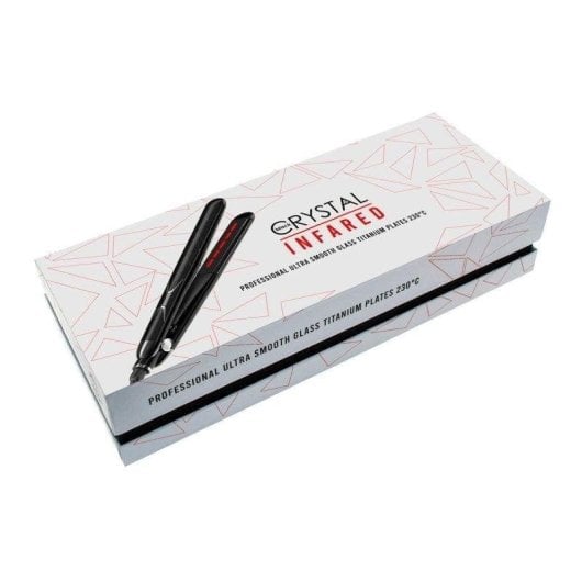 Prancha de Cabelo Cerâmica Turmalina By AGV Crystal Infrared 230ºC 10 Definições Desligar Automático Preto