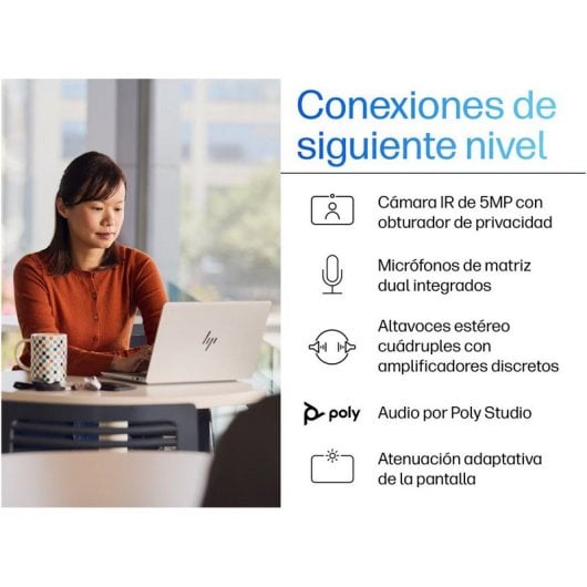 Portátil HP EliteBook X G1a 14" AMD Ryzen AI 7 PRO 360 32GB RAM 512GB SSD Radeon 880M Windows 11 Pro