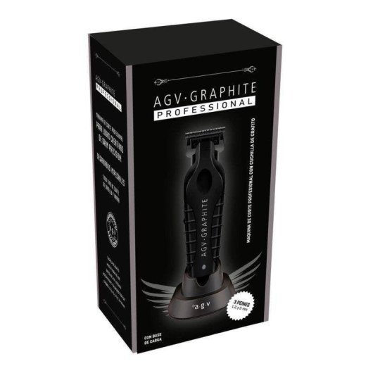 Máquina de Cortar Cabelo By AGV Graphite Sem Fios 150min 3 Comprimentos À Prova de Água