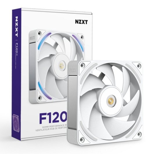 Ventilateur supplémentaire NZXT F120X 120mm 3100RPM RGB PWM Blanc