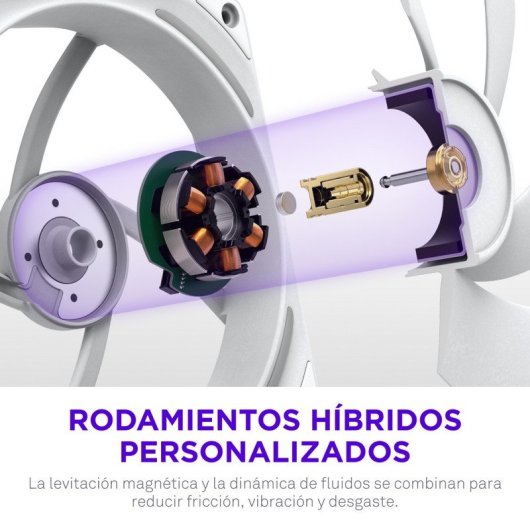 Ventilador suplementario NZXT F120X 120 mm 3100 RPM con RGB multicolor PWM