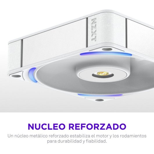 Ventilador suplementario NZXT F120X 120 mm 3100 RPM con RGB multicolor PWM