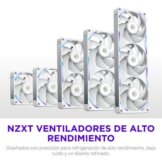 Ventilador suplementario NZXT F140X 140 mm 2400 RPM RGB PWM multicolor