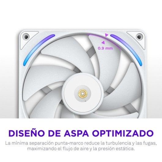 Ventilador suplementario NZXT F140X 140 mm 2400 RPM RGB PWM multicolor