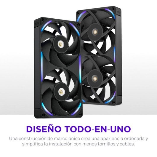 Ventilador suplementario NZXT F240X 240 mm 3100 RPM RGB doble ventilador