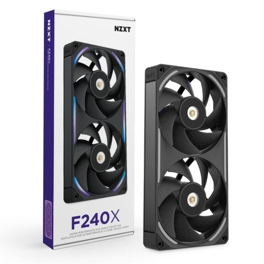 Ventilador suplementario NZXT F240X 240 mm 3100 RPM RGB doble ventilador