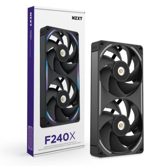 Ventilador suplementario NZXT F240X 240 mm 3100 RPM RGB doble ventilador
