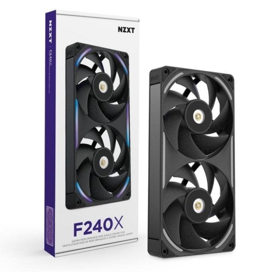 Ventilador suplementario NZXT F240X 240 mm 3100 RPM RGB doble ventilador