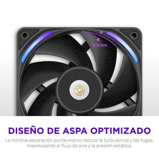 Ventilador suplementario NZXT F240X 240 mm 3100 RPM RGB doble ventilador