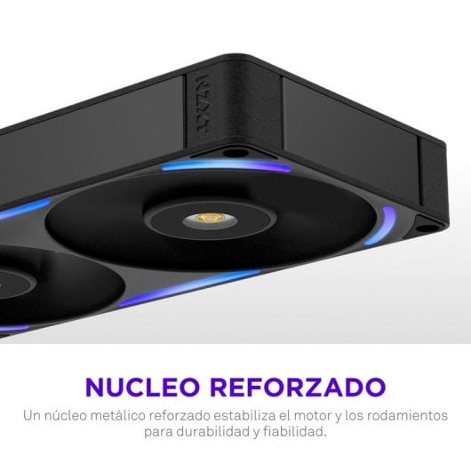 Ventilador suplementario NZXT F240X 240 mm 3100 RPM RGB doble ventilador