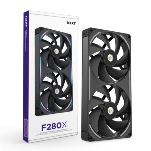 Ventilador suplementario NZXT F280X 280mm 2400RPM RGB doble 14cm PWM