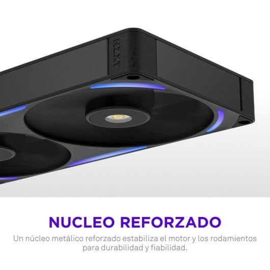 Ventilador suplementario NZXT F280X 280mm 2400RPM RGB doble 14cm PWM