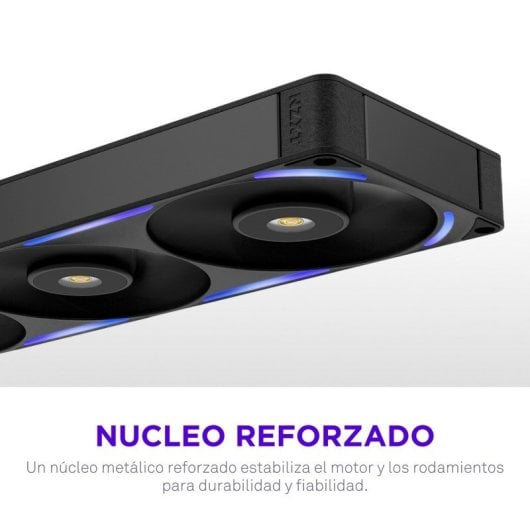 Ventilador suplementario NZXT F360X 360 mm 3100 RPM RGB Negro con PWM