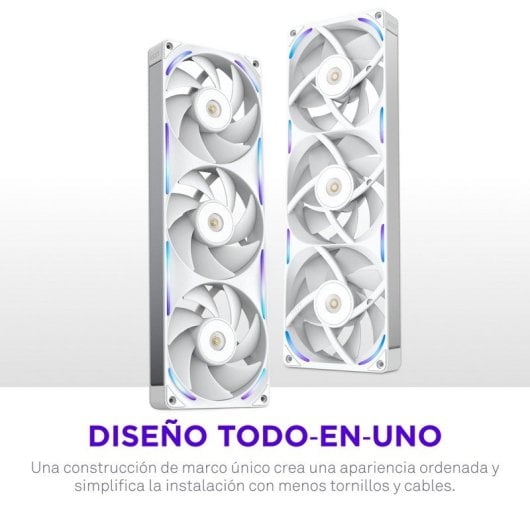 Ventilador suplementario NZXT F360X 360 mm 3100 RPM RGB blanco con PWM