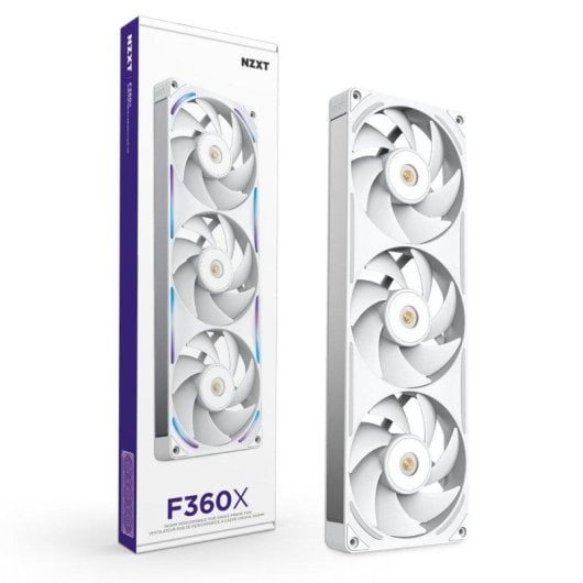 Ventilador suplementario NZXT F360X 360 mm 3100 RPM RGB blanco con PWM