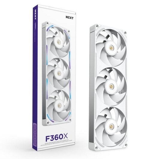 Ventilateur supplémentaire NZXT F360X 360mm 3100RPM RGB blanc PWM 3 x 120mm