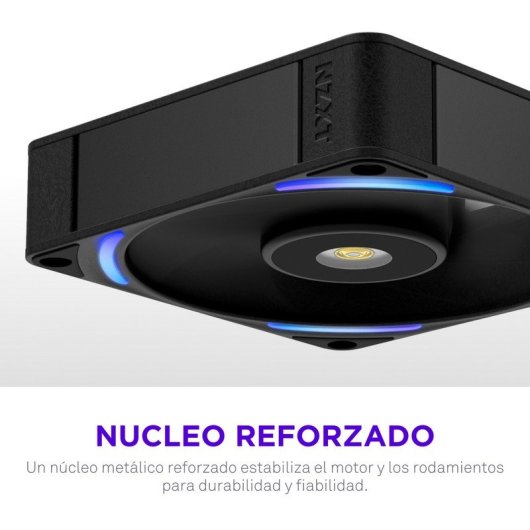 Ventilador suplementario NZXT F120X 120 mm 3100 RPM con iluminación LED RGB