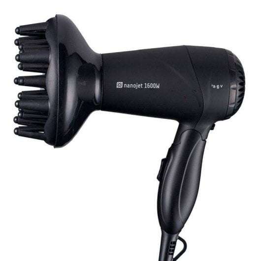 Secador de pelo By AGV Nanojet Plegable 1600W iónico compacto negro