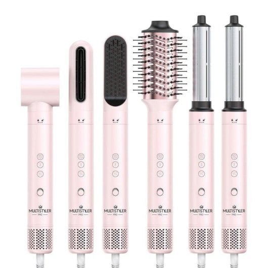 Secador de Pelo By AGV Multistyler 6 en 1 Iónico 1500W Unisex Ligero Multifunción