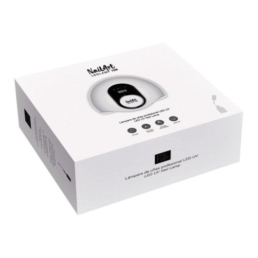 Secador de Uñas By AGV Nailart LED Pro 72W 42 LEDs Sensor Automático Negro