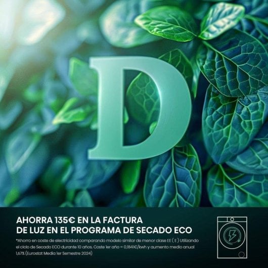 Secadora de bomba de calor Hisense DHQE900UWDC 9 kg Clase D antihuellas Allergy Care