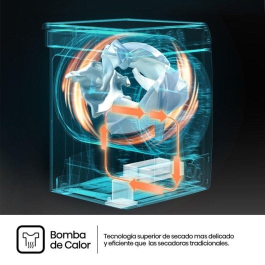 Secadora de bomba de calor Hisense DHQE900UWDC 9 kg Clase D antihuellas Allergy Care