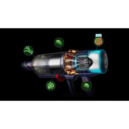 Akku Staubsauger Dyson Gen5detect Absolute 280W 70 Minuten HEPA-Filter 0,77L Tierhaare