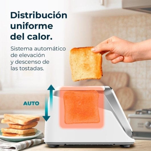 Grille-pain Cecotec ToastPad Double Pro Screen écran tactile TFT 7" 1400W