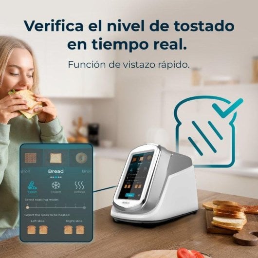 Grille-pain Cecotec ToastPad Double Pro Screen écran tactile TFT 7" 1400W