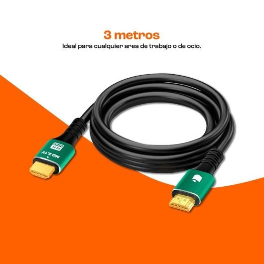 Câble HDMI 2.1 PcCom Essential 8K 60Hz Ultra High Speed 48Gbps 3m