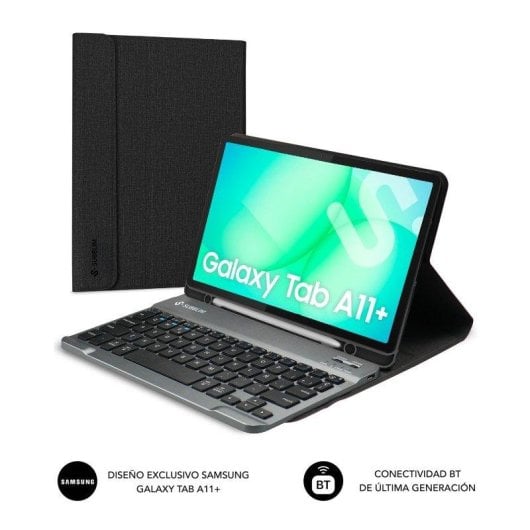 Custodia tablet Subblim KeyTab Pro Galaxy Tab A11+ 11" Bluetooth 5.2 QWERTY ES Pen Slot
