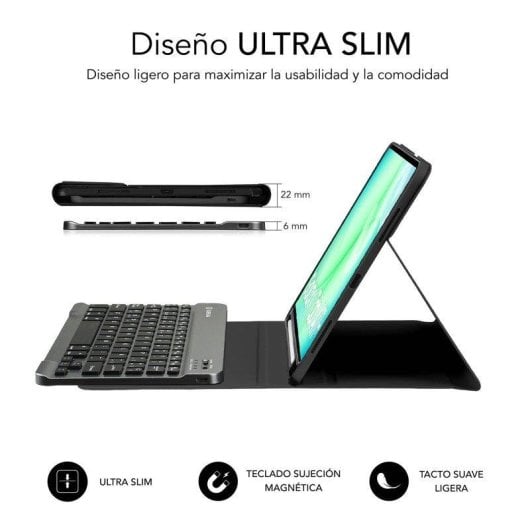 Custodia tablet Subblim KeyTab Pro Galaxy Tab A11+ 11" Bluetooth 5.2 QWERTY ES Pen Slot