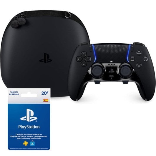 Sony DualSense Edge PS5 Midnight Black + Sony Tarjeta Prepago Recarga Monedero de 20€ para PlayStation Store