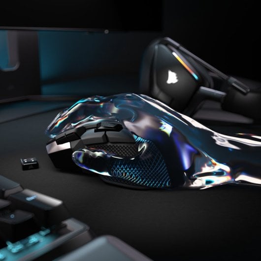 Souris Corsair IRONCLAW WIRELESS SE Sans Fil Bluetooth USB-C 26000 DPI Noir RGB 10 Boutons