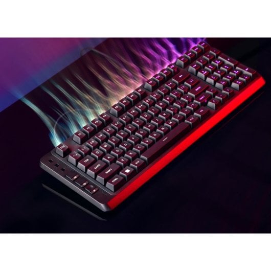 Teclado HyperX Eve 1800 de membrana compacto Layout ES iluminación RGB y teclas multimedia