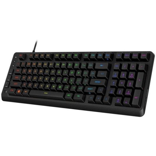 Teclado HyperX Eve 1800 de membrana compacto Layout ES RGB teclas multimédia