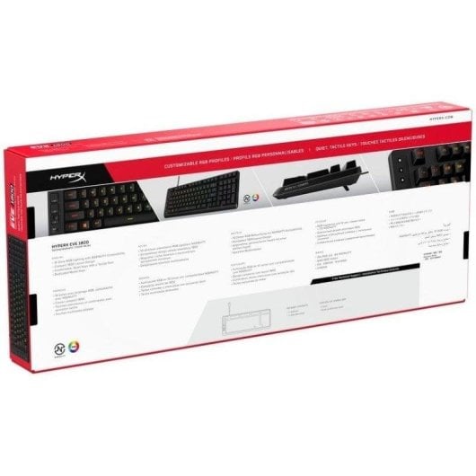 Tastatur HyperX Eve 1800 Membran Gaming RGB kompakt Anti-Ghosting