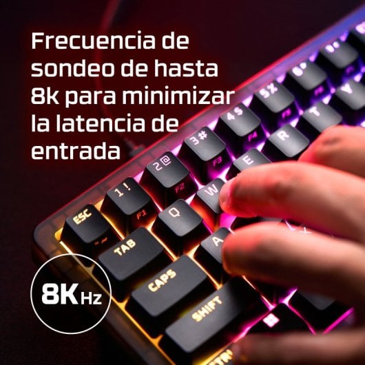 HyperX Alloy Origins 2 65% Teclado mecánico compacto hot-swappable RGB switch red Layout ES
