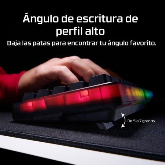 Tastiera HyperX Alloy Origins 2 65% compatta Hot-Swappable RGB switch red Layout ES