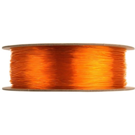 Filamento TPU-95A eSUN TPU-95A175T-O1P1 Transparente/Naranja 1,75 mm Flexível Alta Resistência