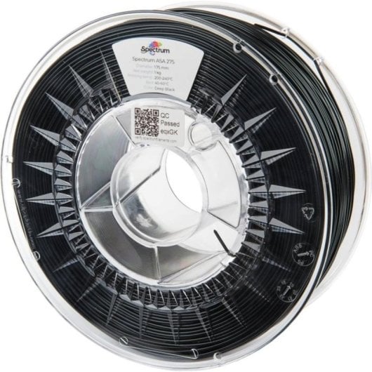 Filamento ASA Spectrum 80302 Negro 1,75 mm Brillante Alta Resistencia UV