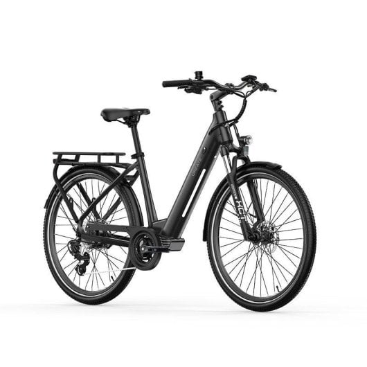 Bicicleta eléctrica Qreate City Pro paso bajo 250W 36V 90 km autonomía TFT hidráulicos