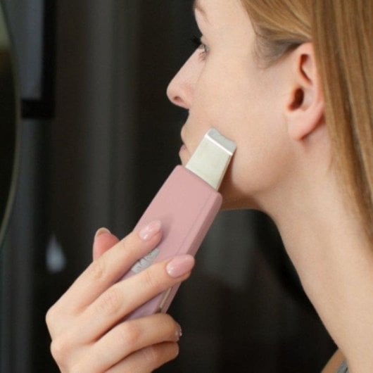 Peeling ultrasónico Beautifly B-Scrub Blush 5 en 1 EMS luz LED carga inductiva