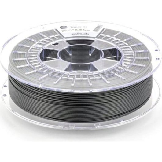 Filamento PETG Carbono Extrudr XPETG CF Gris Plateado 1,75 mm Ignífugo Alta Resistencia